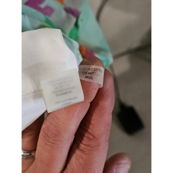 GUESS Y2K‎ Fairy Dress Size 6 High Low Hem Chiffon overlay Event Party Rainbow - Picture 11 of 11